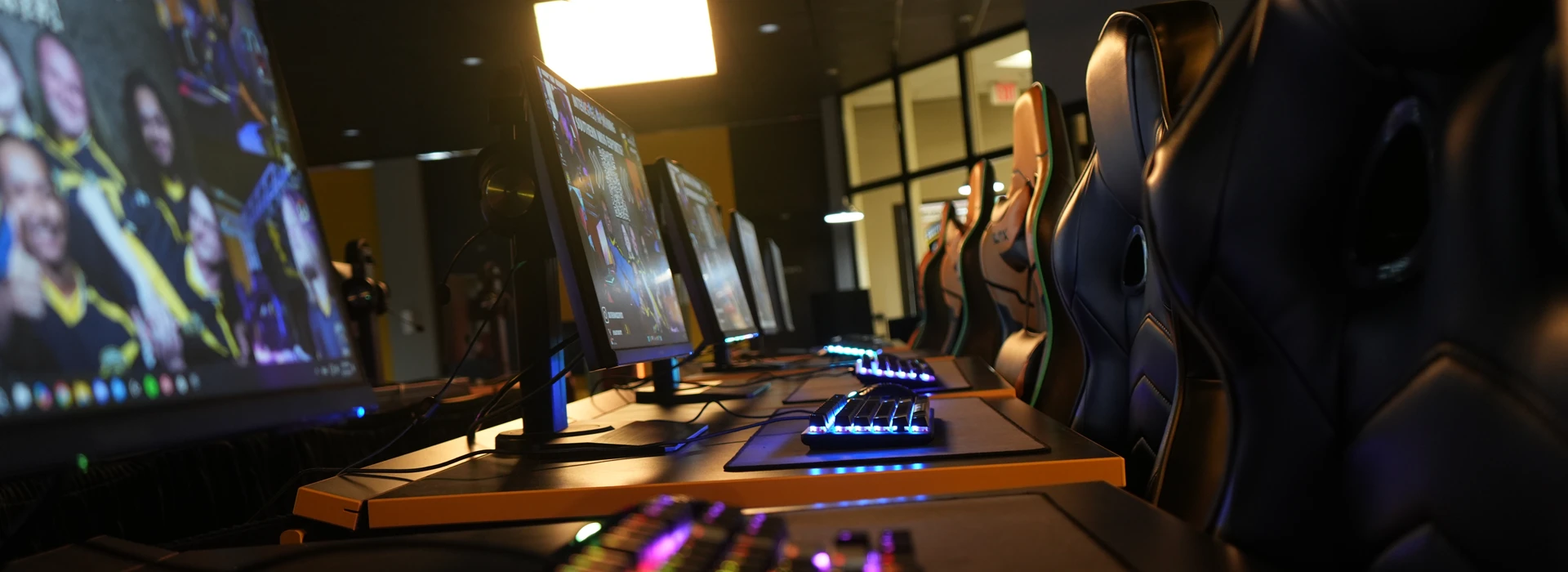 Southern Miss Esports Gaming Set up
